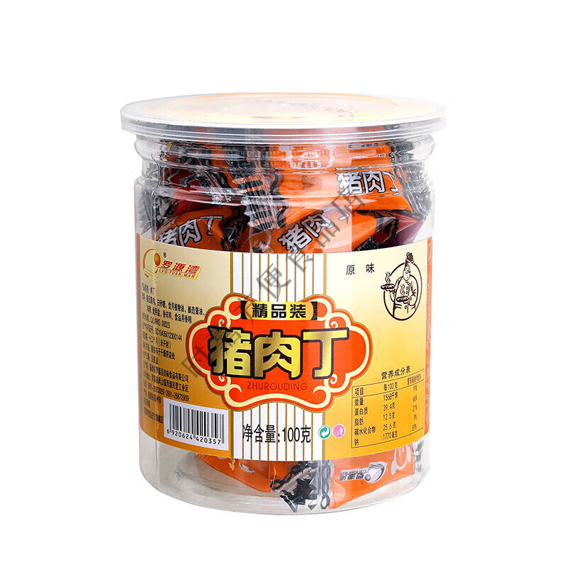 羅源灣特產(chǎn)豬肉粒豬肉干豬肉丁豬肉脯辦公室休閑零食 豬肉丁100g罐裝