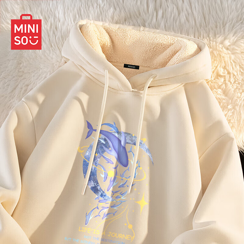 ���ڲ�����������Ʒ��MINISO�������ж������޼Ӻ���ñ����2025�¿���ʿ������ů���ɰٴ��·�  ǳ��(�����Ӿ�) ���� 3XL (����180-205������) 89.9Ԫ