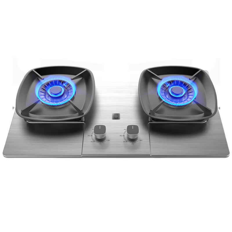 優(yōu)盟（UM）燃氣灶家用大火力煤氣灶雙灶具 猛火天然氣 液化氣灶臺式 嵌入式 兩用雙頭灶 家電以舊換新 【耐用不銹鋼】304防爆面板+一鍵爆炒Z07 管道天然氣
