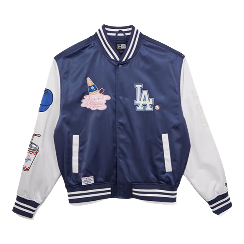 NEW ERA紐亦華MLB棒球服2025球場(chǎng)盛宴男女情侶NY夾克外套 14529423-藏青色 洛杉磯道奇隊(duì) 2XL