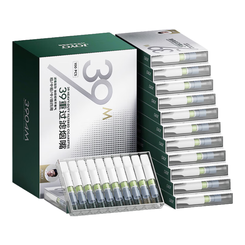 諍友 （JOYO）一次性過(guò)濾煙嘴39重過(guò)濾器焦油拋棄型咬嘴粗/中粗/中/細4用煙具 【39重過(guò)濾，粗中細通用】 400支
