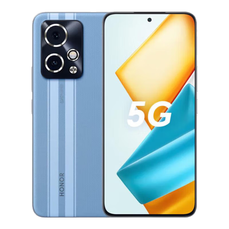 荣耀 荣耀90GT 12+256GB 新品5G 可选畅玩60 Plus 五星抗摔 GT蓝 90GT 12GB+256GB