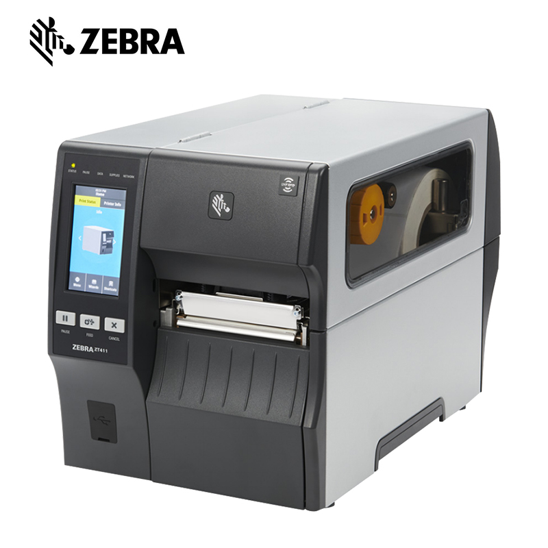 zebra ZT411CN 300dpi触摸屏工业级热敏标签条码机热转印打印机