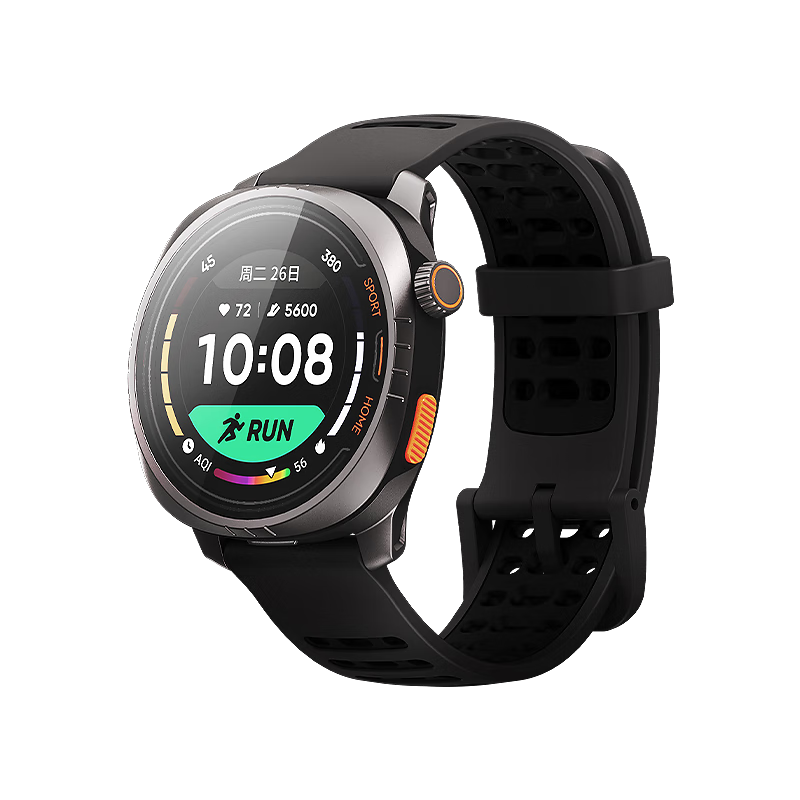 Keep智能手表 居家鍛煉指導(dǎo)戶外跑步定位 馬拉松跑步騎行手表 Pilot 1夜跑黑【手環(huán)+表帶套裝】