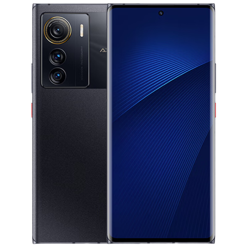 中兴（ZTE）Axon 50 Ultra 国家补贴 骁龙8+ 144Hz高刷 6400万三摄 12GB+512GB曜金黑 单系统 5G拍照手机