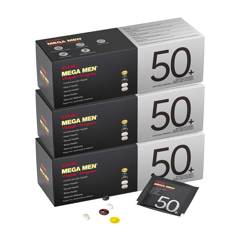 GNC����ϲ ÿ��Ӫ���� ��ʿŮʿ����ά���ؿ����ʸ� 30��*3�� ��ʿ50+ ����鵻�ǰ�� 484.69Ԫ