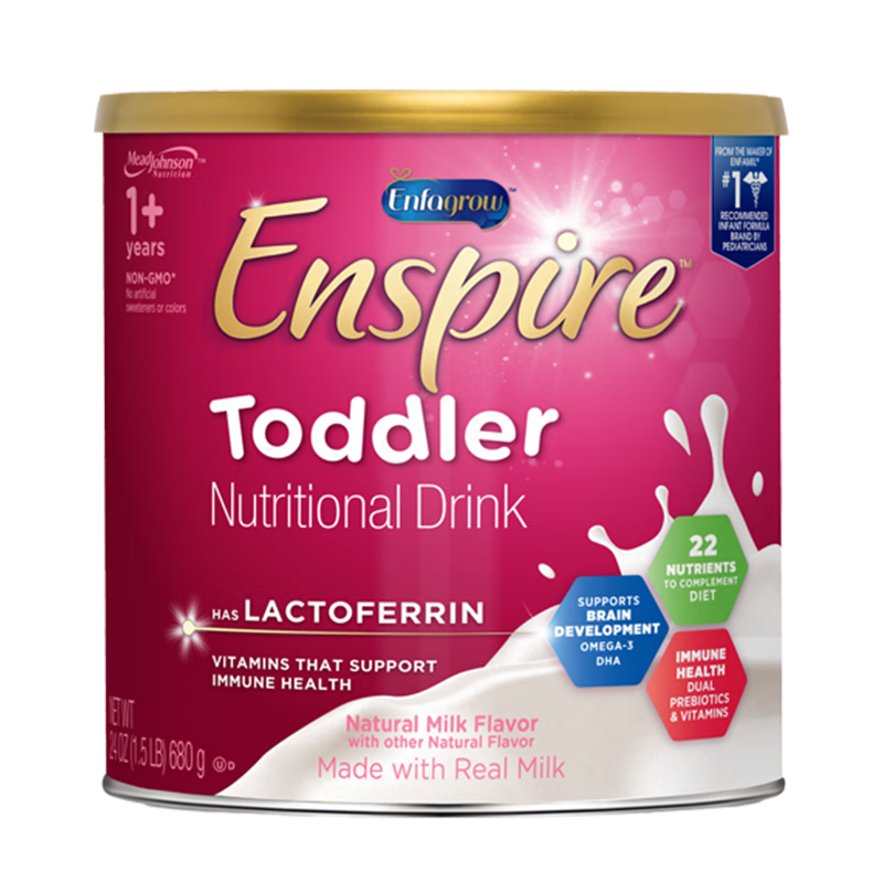 美赞臣蓝臻3段 乳铁蛋白 婴幼儿配方奶粉 美版原装 680g (1-3岁) 