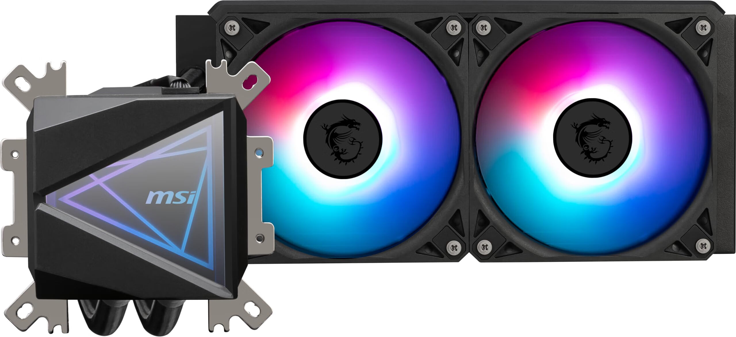 msi 微星 MAG CORELIQUID I240  AIO ARGB CPU 液体冷却器  400 毫米散热器  LGA 1700 就绪