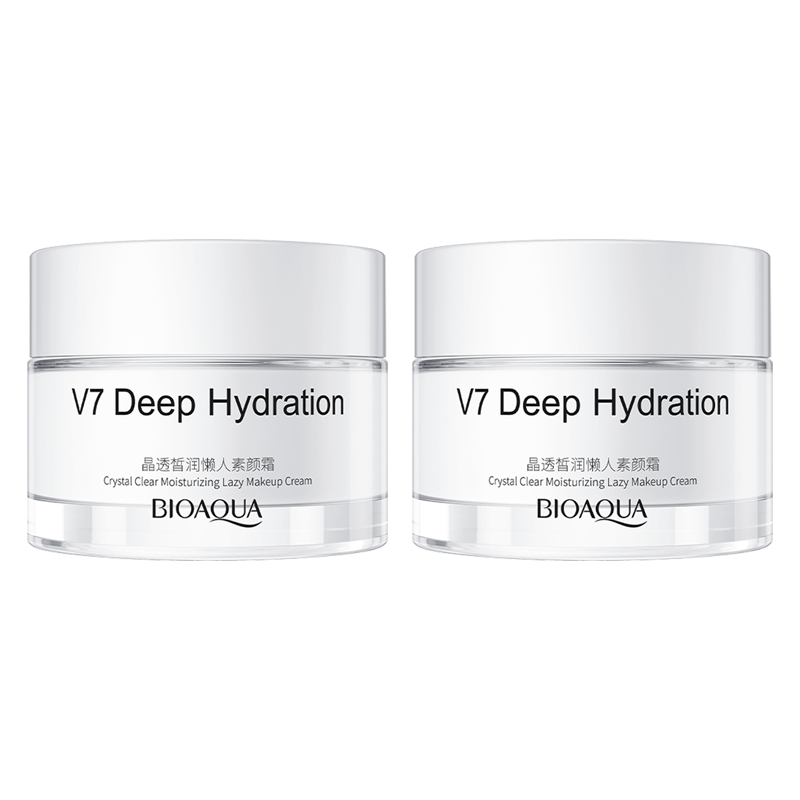 ���ڲ�������Ȫ��v7����˪������˪��覸��뱣ʪ�������ȷ�ɫ��͸�����ױ��ױƷ ����͸���հס�50g 2ƿ 28.41Ԫ