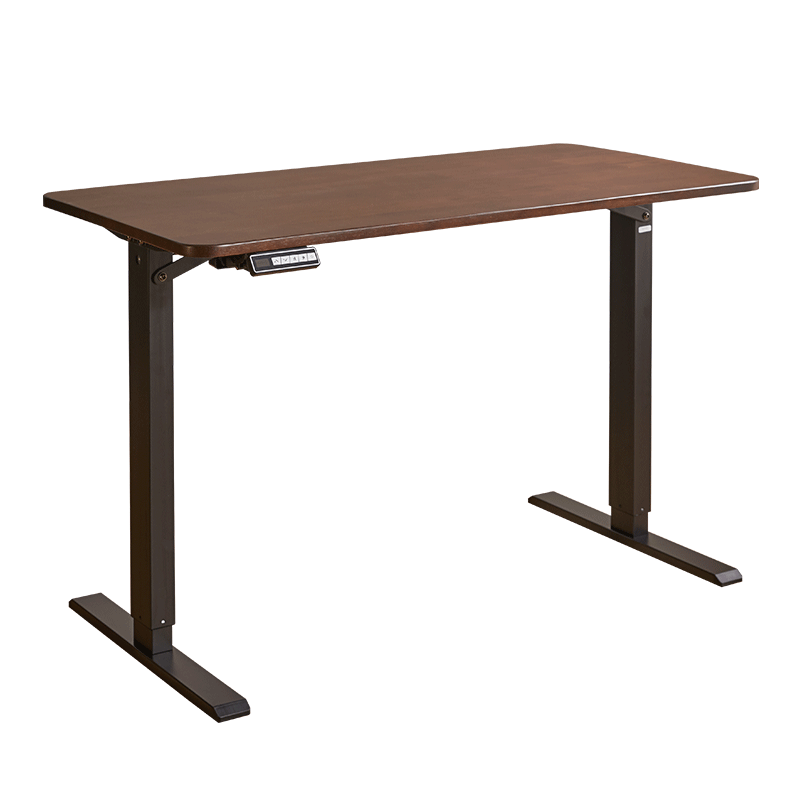 家逸实木电动升降桌家用电脑桌台式电竞升降书桌书房办公桌学习桌子