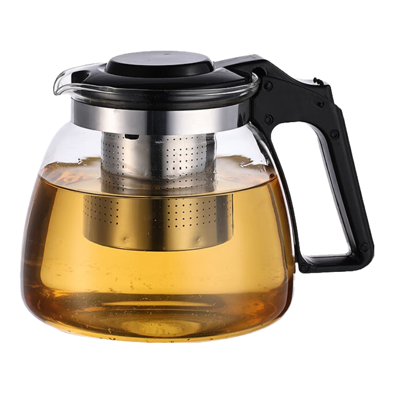 【京东物流】茶壶套装整套茶具大容量玻璃茶杯带滤网耐高温泡茶具 1000ML泡茶壶 1个