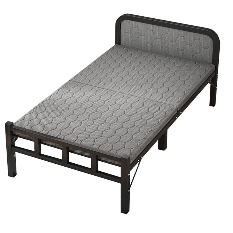 百亿补贴:全品屋(免安装)折叠床单人床午休床午睡床行军床医院家用陪护硬板床铁床 升级带头靠-1米宽 190长 双折 稳固耐用169元