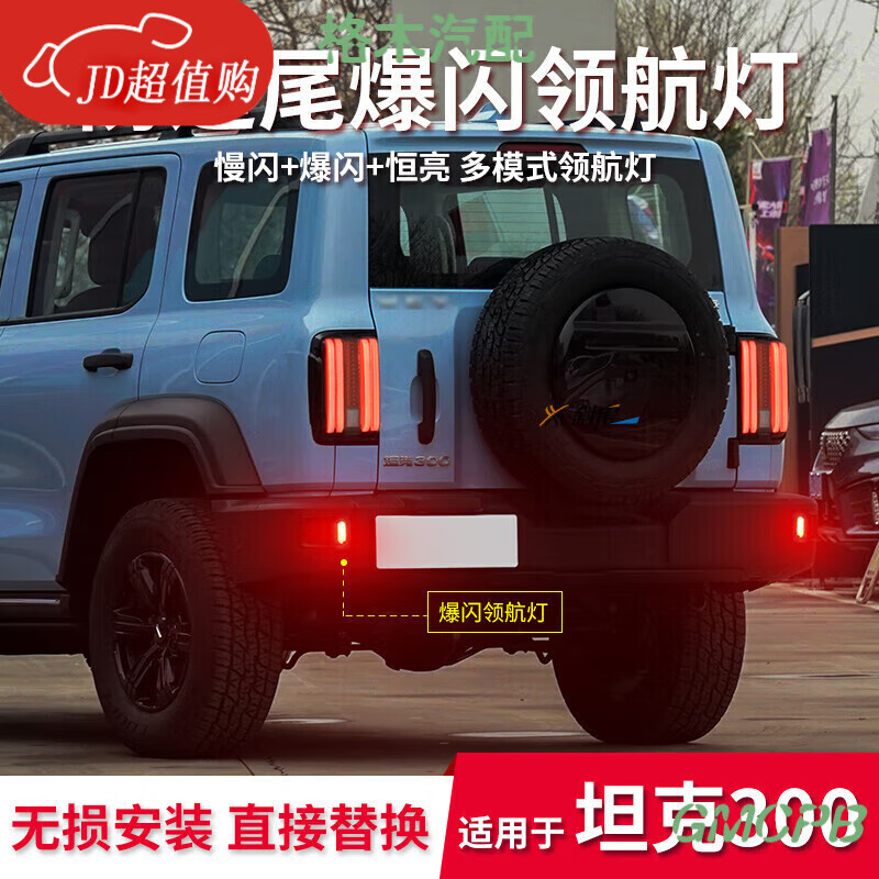 領航燈控制模塊適用坦克300改裝爆閃后霧燈呼吸后杠燈慢閃巡航燈 坦克300 領航燈控制器1對