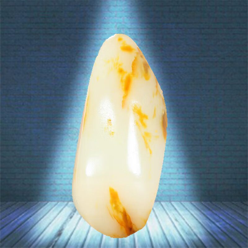 皇貴人和田玉羊脂玉原石原料毛料手把件男士玉石禮物376克 貴圈珠寶
