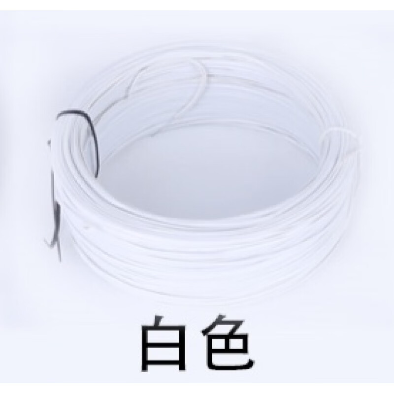 扎線0.45圓耳機(jī)線數(shù)據(jù)線捆綁扎線扎絲捆扎紙卡產(chǎn)品扎帶掛吊牌 白色 045圓 1000米
