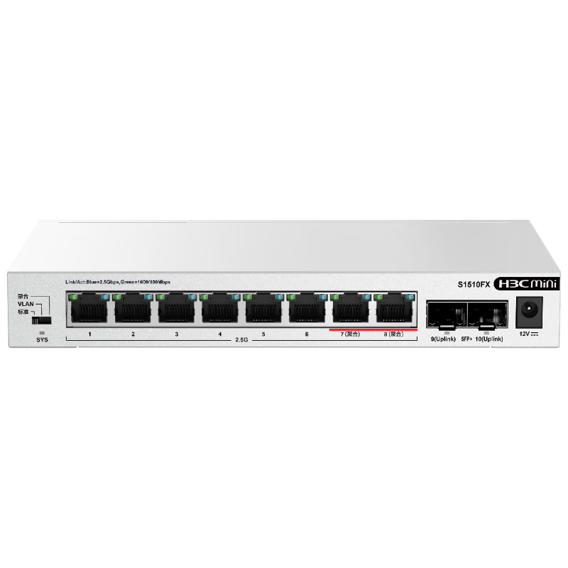 H3C2.5G82.5G+2׹ ּ֧VLAN ˿ھۺ 缯 èNAS S1510FX