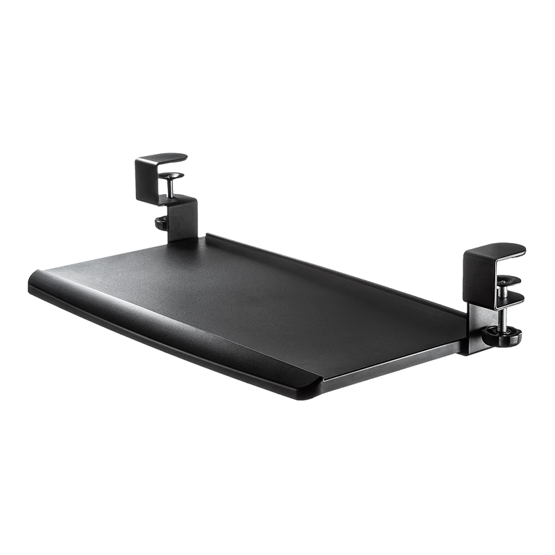 山業(yè)免安裝桌下鍵盤托架 收納抽屜 電腦桌延長板托臺 桌面擴展板 KB004黑【51*26.5cm】精致小巧