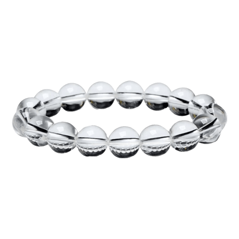 翡可翡可 天然白水晶手鏈 收藏級白水晶手串男女情侶款禮物 附送國檢證書 白水晶 12MM【附國檢證書】