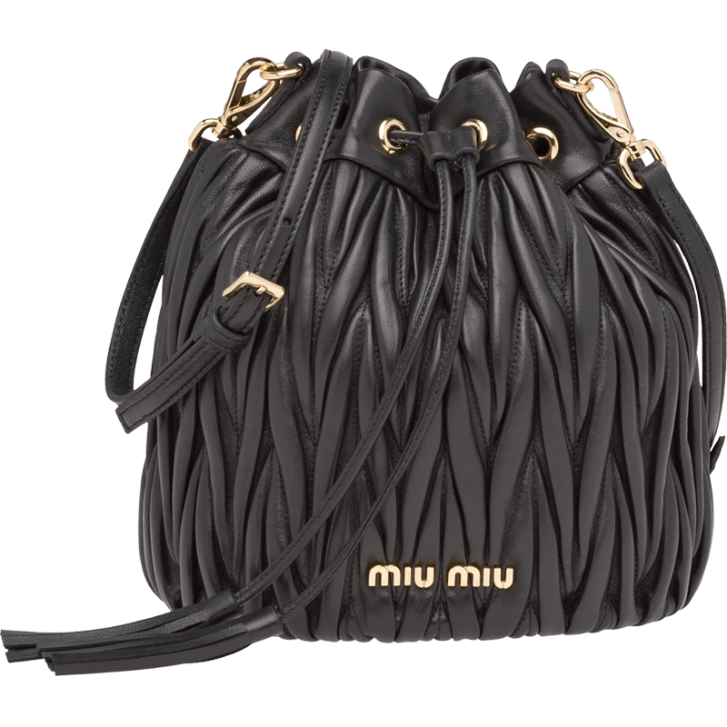 缪缪 miu miu 女士水桶包 软羊革 5be014vooo-n88-f0002 tu