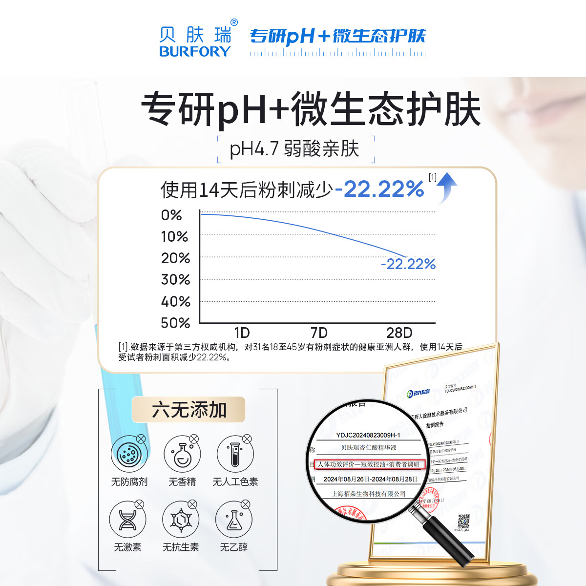 贝肤瑞杏仁酸精华液温和控油祛痘去角质改善痘肌粉刺粗糙黑头反复