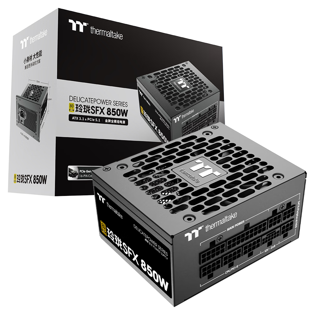 Thermaltake Tt850W SFX ԵԴԭPCIe5.1/ATX3.1淶/80PLUS/ȫϵݣ 539Ԫ