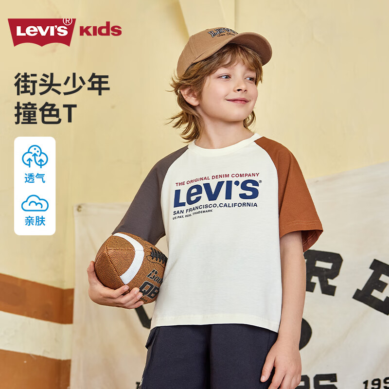 Levi's��ά˹��ͯ��ͯ����T���ļ��¿�͸�������˶���Ů��ͯװ ���ϰ� 130 /64 ����������116-122cm�� 62Ԫ