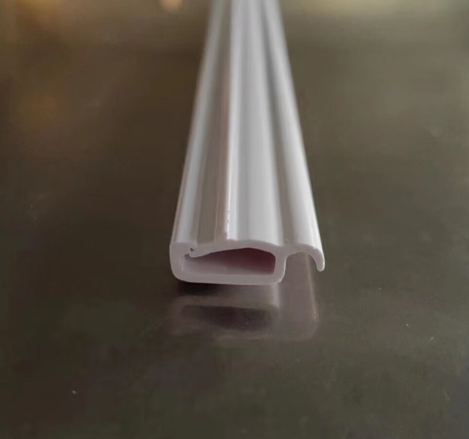 软膜天花吊顶造型专用pvc龙骨h/f码软膜灯箱小卡布扁码 免胶条龙骨