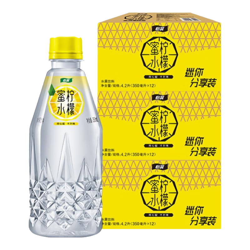 怡寶蜜水檸檬水果飲料350ml*12瓶*3箱 酸甜蜂蜜 清爽解膩 小黃鴨聯(lián)名 3箱蜜水檸檬 350mL*12瓶