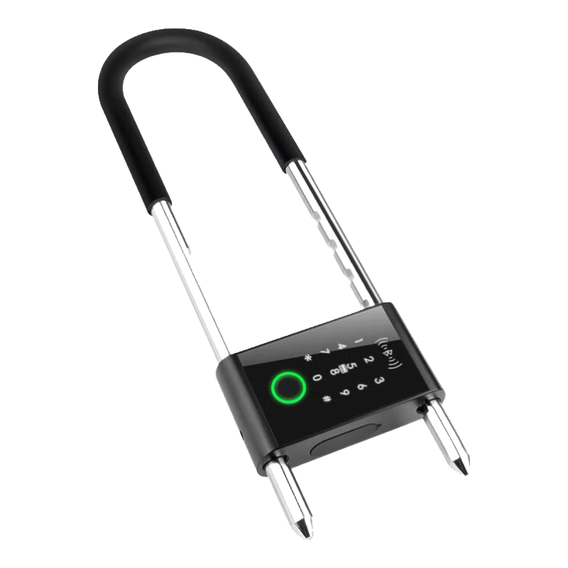 ZUCON玻璃門(mén)U型鎖指紋密碼鎖辦公室雙開(kāi)有框門(mén)插掛鎖藍(lán)牙智能u形門(mén)禁鎖 藍(lán)牙U型指紋鎖【無(wú)屏幕】