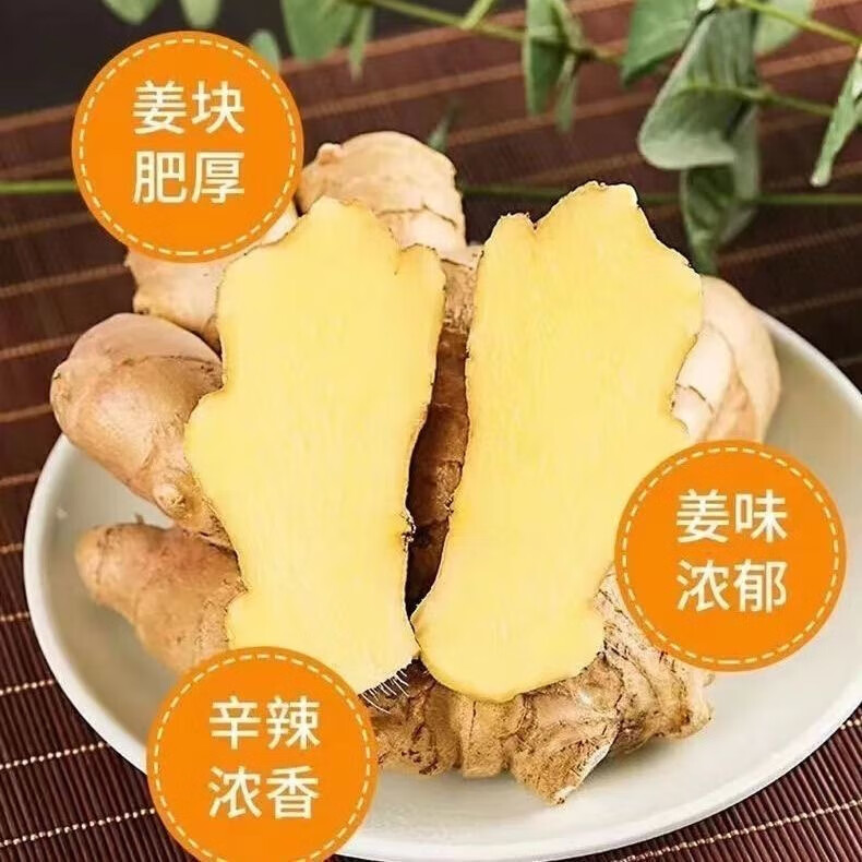 山东新鲜大姜超市生鲜蔬菜老姜即食水果生姜水洗净姜 山东大姜净重 1斤