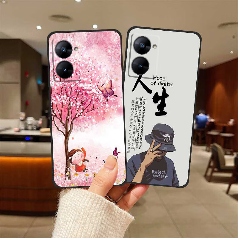 梦逸轩适用realme V30t手机壳真我V3Ot软套RMX3619硅胶RMX3618磨砂全包边卡通防摔可爱男女情侣薄保护外 一生所爱(磨砂软套)XW 型号-【套餐B:配(1)张全屏贴膜】