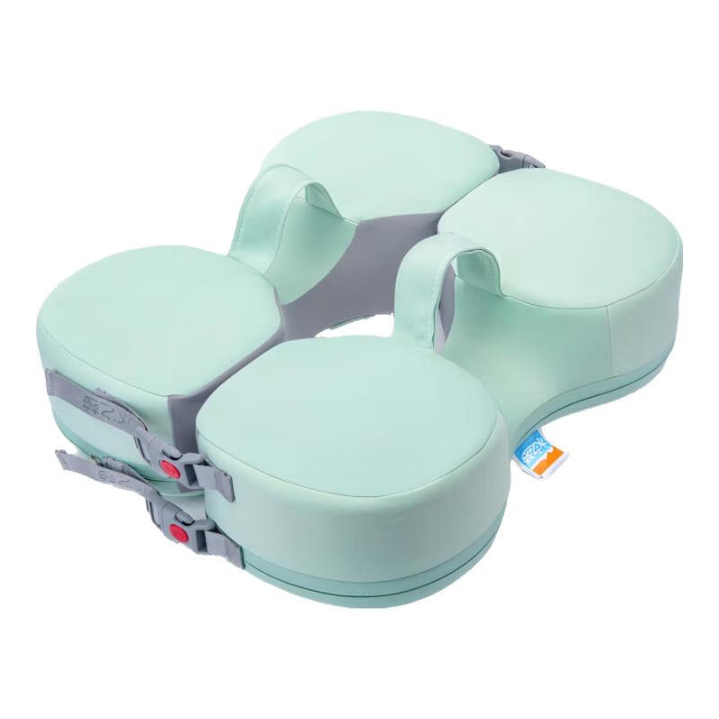 水之梦婴儿游泳圈防侧翻防呛水速干内胆可拆卸可清洗适用3个月-4岁宝宝 升级速干版薄荷绿