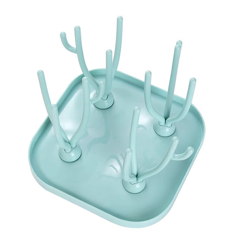 其他【现发】奶瓶沥水架晾干架多功能水杯晾架放奶瓶凉架架子置物 奶瓶沥水架-粉色(16支) 无规格