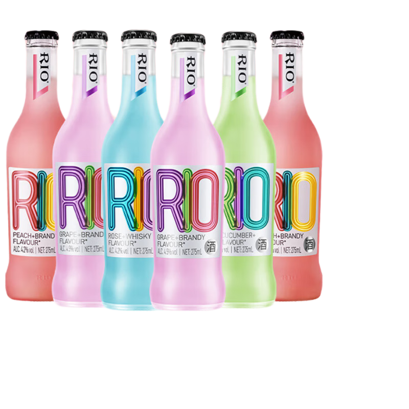 锐澳（RIO）洋酒 预调 鸡尾酒 果酒 经典瓶 275ml*6瓶（随机发货）