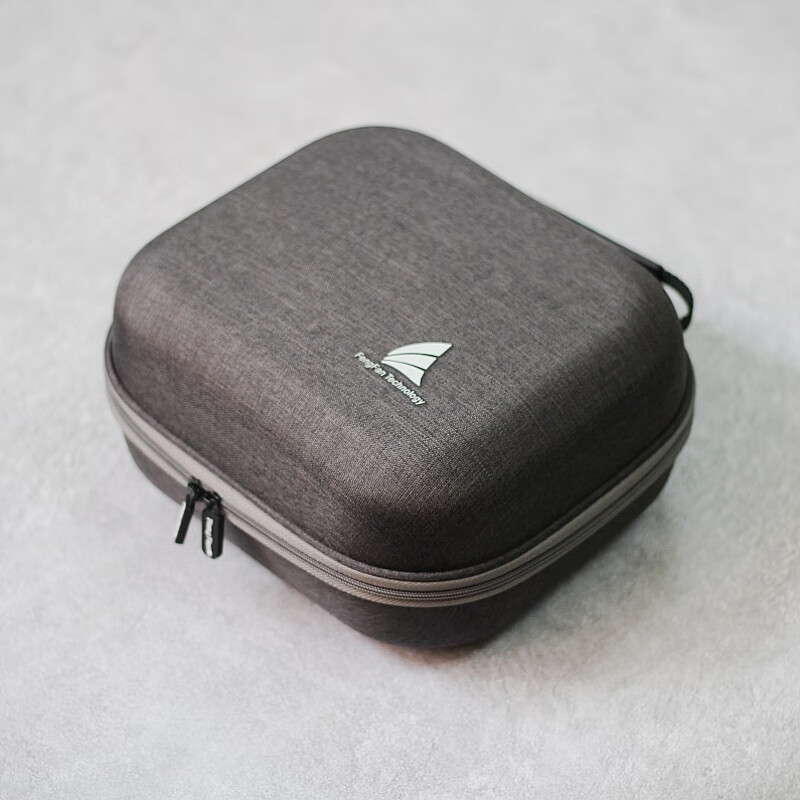 丰帆(FengFan) 适用于森海塞尔头戴式耳麦收纳包HD650/HD660S/HD400Pro/HD560S/HD600耳机盒抗压保护壳 麻灰色(带手提+固定绑带)