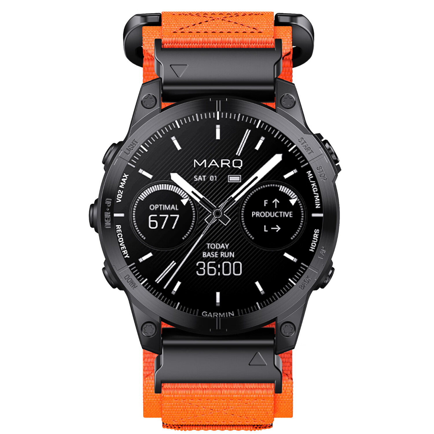 ENDUROBAND适用于佳明fenix8/7/6 / 6X/7X pro表带战术款魔术贴原装快拆表带探险家泰铁时机能风 橙色 佳明专用快拆【22mm】接口