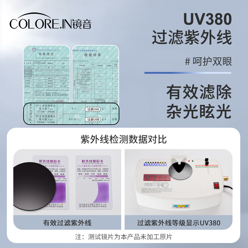 colore.in偏光墨镜女款防紫外线高级感显脸小户外防晒开车专用近视太阳眼镜 黑框偏光灰【升级防炫光】