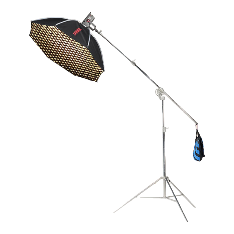 金貝(JINBEI)JL220BI直播補光燈220w可調(diào)色溫美顏常亮柔光燈視頻攝影棚人像發(fā)絲拍照打光燈EF220BI升級款影視燈 JL-220BI+KE120CM八角頂燈