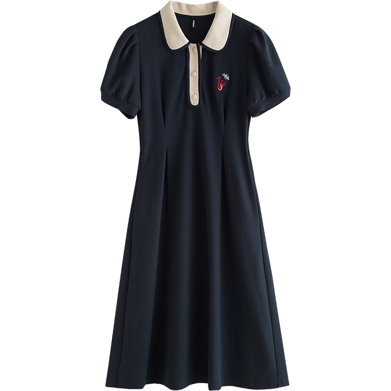 �����������ȹ2025���ļ��¿����������г���POLOȹѧԺ��ȹ�� ����ɫ S 59Ԫ