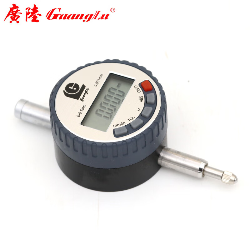 广陆数显千分表0-6.5mm电子指示表头量表小校表314-100-20