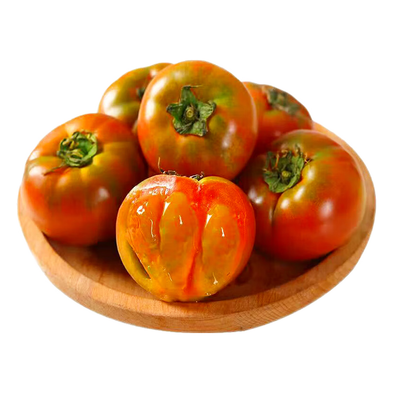 京觅山东铁皮草莓西红柿净重4.5斤中果 生吃水果番茄柿子 源头直发