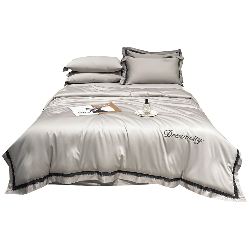 九洲鹿A类床单四件套床上用品双人床单被罩被套200*230cm 1.5/1.8米床