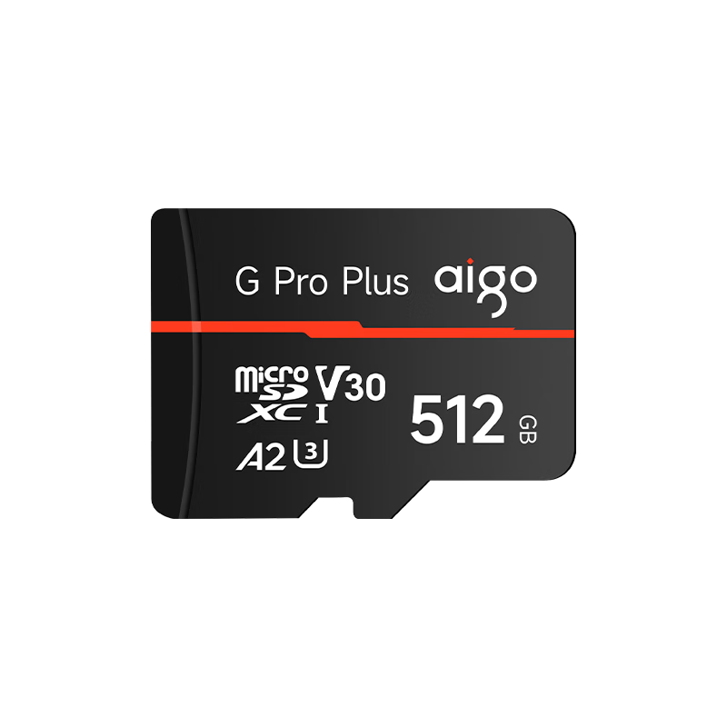 ߣaigo512GB TF(MicroSD)洢G PRO A2 V30г¼˻˶ TLC180MB/s289Ԫ