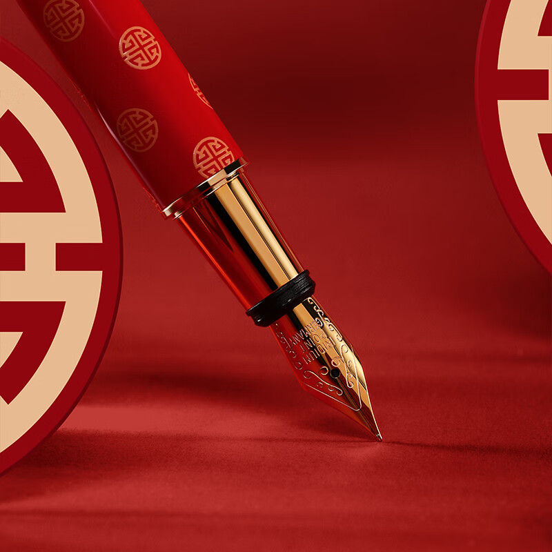 凱博马尔兹意大利品牌口袋钢笔墨囊礼盒白色梦屿高档金属学手账签字笔生日礼物 福禄【墨囊套装】