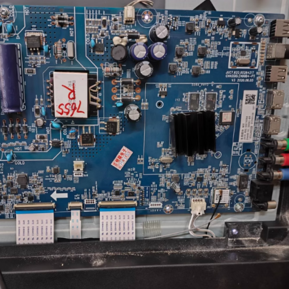 适用长虹55D5P 55A6U 55D6H主板JUC7.820.10001520配屏C550U20-E3-K 拆机主板