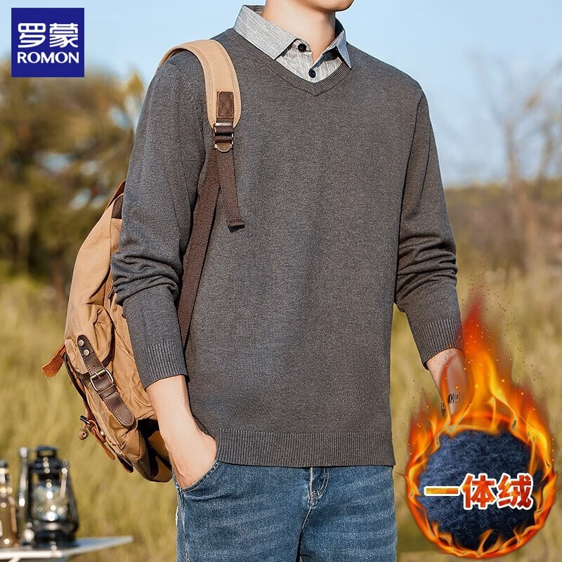 ���ڲ��������ɼ�������֯����ʿ���ﳤ�䱣ů�����ڴ�ƴ�ӳ�����ë����v���п� ���ɫV��һ���� 3XL (160-180��) 151Ԫ