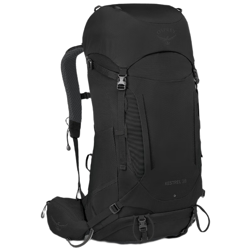 OSPREY小鹰KESTREL 户外双肩包背包男款登山包重装徒步包 48L黑色S/M