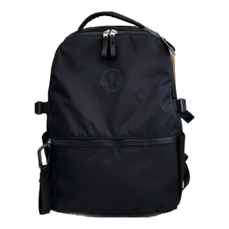 LULULAM LULU露露lemon背包lulu new crew backpack瑜伽健身包雙肩旅行包 黑色