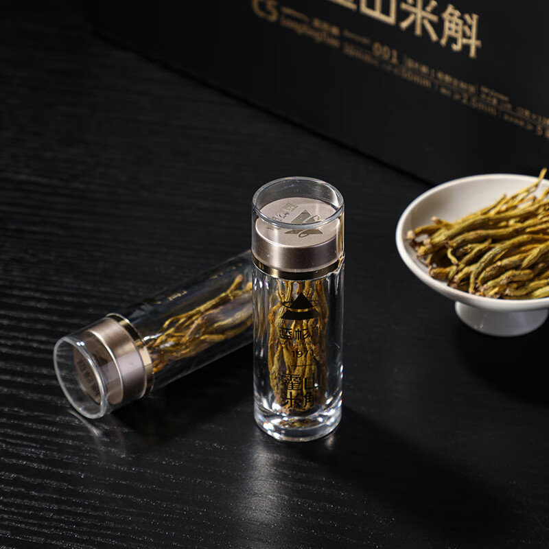 蓝杉斛正宗霍山铁皮石斛米斛寸金礼盒五年生龙形条C5胶质浓郁营养品补品
