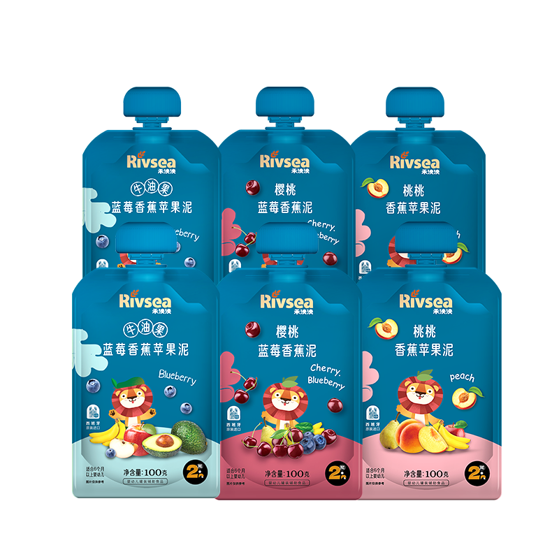 禾泱泱嬰幼兒繽紛果泥系列初嘗600g 歐洲進(jìn)口寶寶輔食6月+